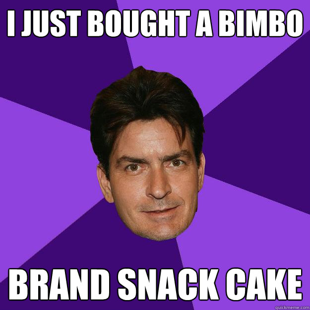 I just bought a bimbo brand snack cake   Clean Sheen