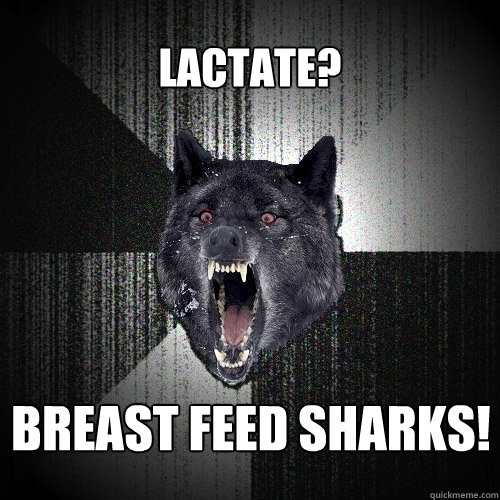 Lactate? BREAST FEED SHARKS!  Insanity Wolf