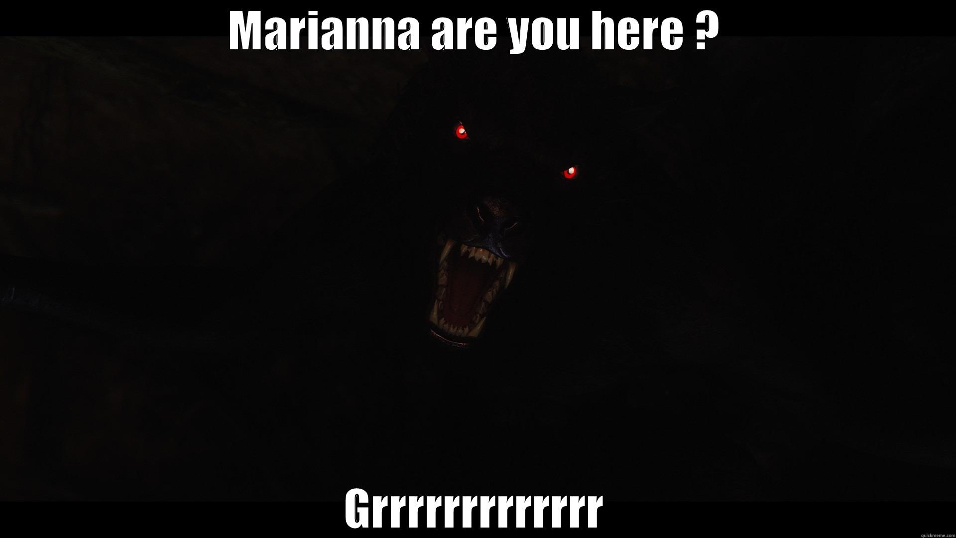 MARIANNA ARE YOU HERE ? GRRRRRRRRRRRRR Misc