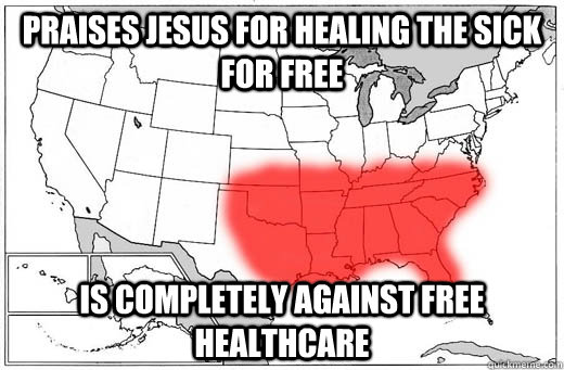 praises jesus for healing the sick for free is completely against free healthcare - praises jesus for healing the sick for free is completely against free healthcare  Misc