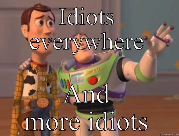 IDIOTS EVERYWHERE AND MORE IDIOTS Toy Story