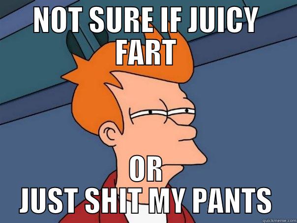 NOT SURE IF JUICY FART OR JUST SHIT MY PANTS Futurama Fry