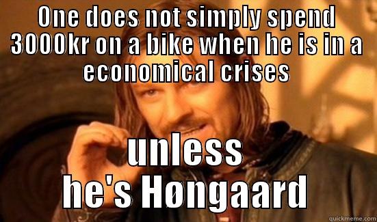 ONE DOES NOT SIMPLY SPEND 3000KR ON A BIKE WHEN HE IS IN A ECONOMICAL CRISES UNLESS HE'S HØNGAARD Boromir