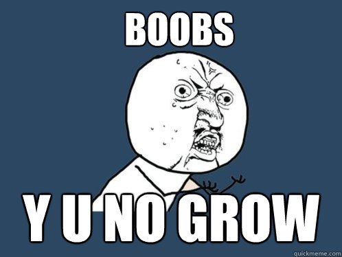 Boobs y u no grow  Y U No