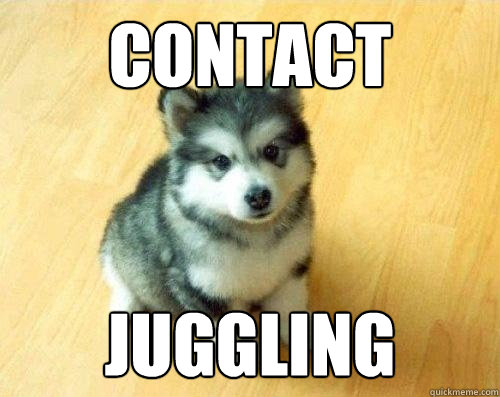 contact Juggling  Baby Courage Wolf