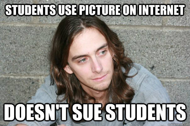 Students use picture on internet Doesn't sue students - Students use picture on internet Doesn't sue students  Good Guy Gabarro
