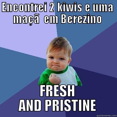 ENCONTREI 2 KIWIS E UMA MAÇÃ  EM BEREZINO FRESH AND PRISTINE Success Kid