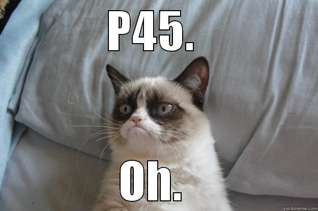 Leaving oh - P45.  OH.  Grumpy Cat