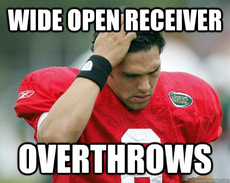 wide open receiver overthrows - wide open receiver overthrows  Off The Mark Sanchez