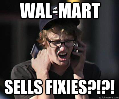 Wal-mart sells fixies?!?!  Sad Hipster