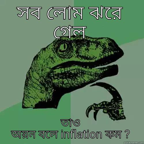 সব লোম ঝরে গেল তাও অয়ন বলে INFLATION কম ? Philosoraptor