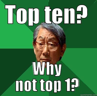 TOP TEN? WHY NOT TOP 1? High Expectations Asian Father