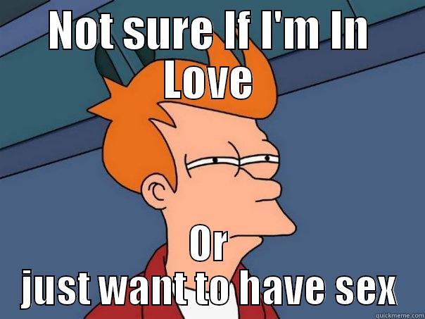 NOT SURE IF I'M IN LOVE OR JUST WANT TO HAVE SEX Futurama Fry