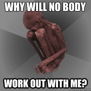 Why will no body  Work out with me?  African Child