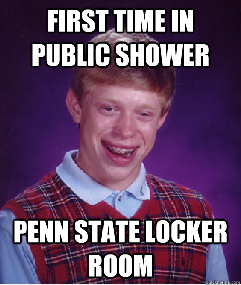 First time in public shower Penn State locker room - First time in public shower Penn State locker room  Misc