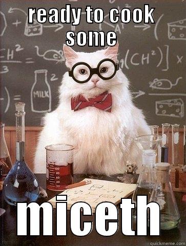 READY TO COOK SOME MICETH Chemistry Cat