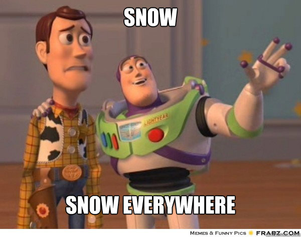 Snow Snow everywhere  Buzzlightyear