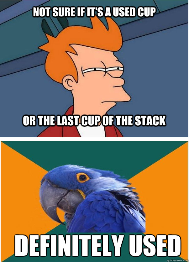 Not sure if it's a Used cup Or the Last Cup of the Stack definitely Used  - Not sure if it's a Used cup Or the Last Cup of the Stack definitely Used   Misc