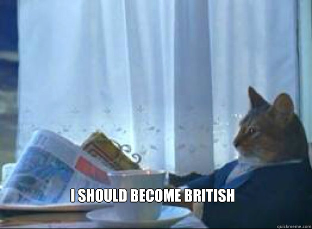 I should become british   I should buy a boat cat