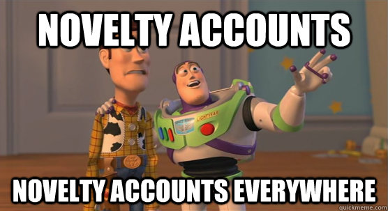 novelty accounts  novelty accounts everywhere - novelty accounts  novelty accounts everywhere  Toy Story Everywhere