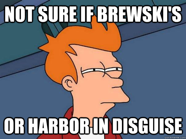 Not sure if Brewski's Or harbor in disguise - Not sure if Brewski's Or harbor in disguise  Futurama Fry