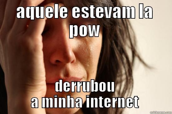 AQUELE ESTEVAM LA POW DERRUBOU A MINHA INTERNET First World Problems