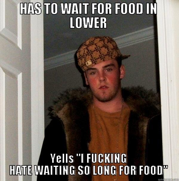 Waiter! Lower - HAS TO WAIT FOR FOOD IN LOWER YELLS 