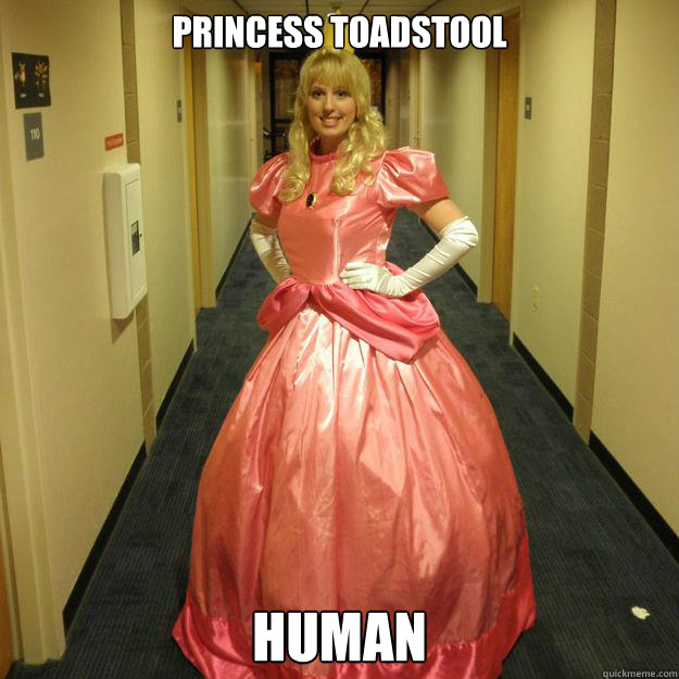 Princess Toadstool Human  Princess Peach