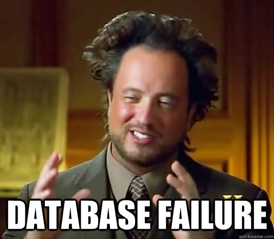  database failure  Ancient Aliens