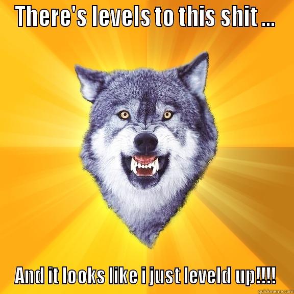 THERE'S LEVELS TO THIS SHIT ... AND IT LOOKS LIKE I JUST LEVELD UP!!!! Courage Wolf