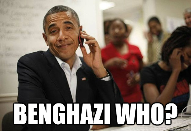  Benghazi who?  