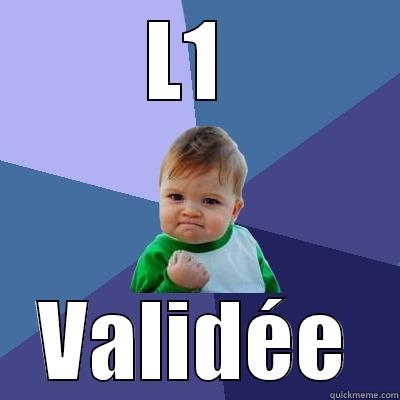 Passing!!! Yolololololo - L1  VALIDÉE Success Kid