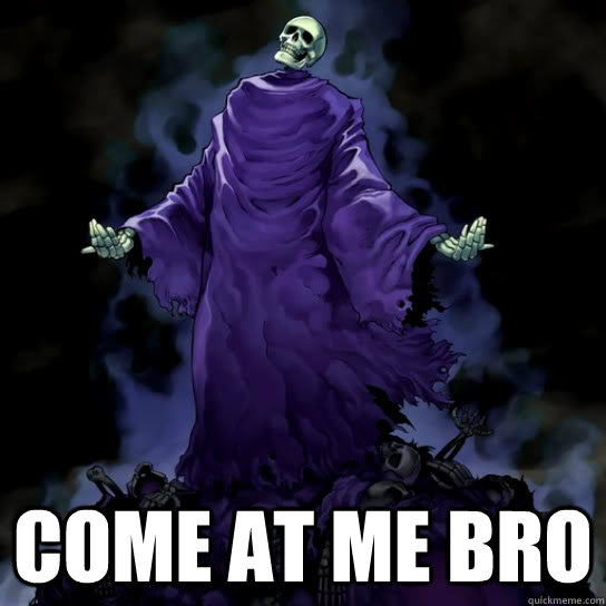  come at me bro -  come at me bro  King of the Skull Servants