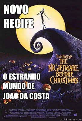 NOVO
RECIFE O ESTRANHO
MUNDO DE
JOAO DA COSTA  The Nightmare Before Christmas