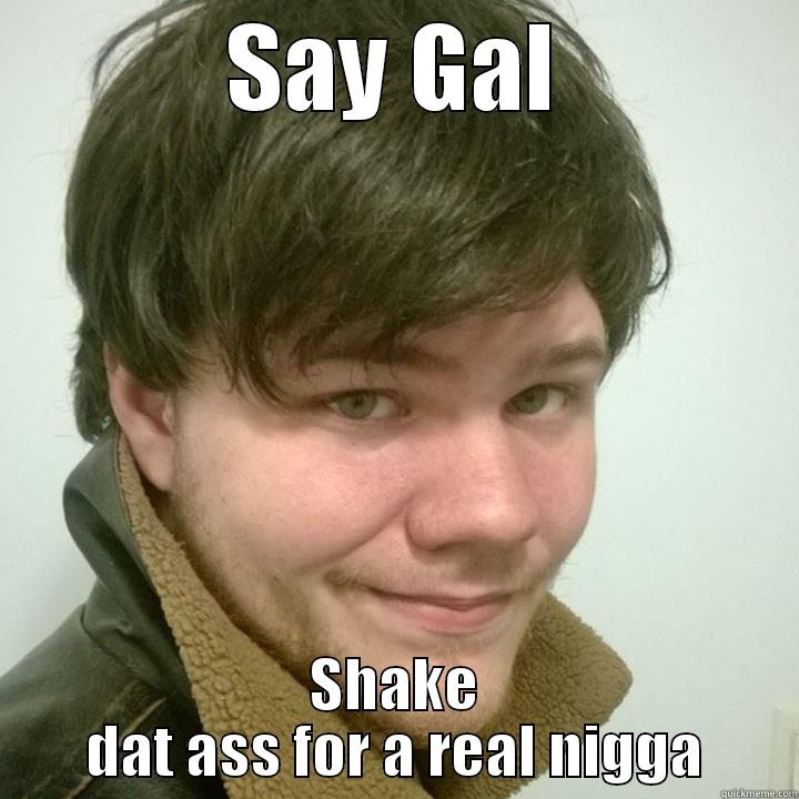 SAY GAL SHAKE DAT ASS FOR A REAL NIGGA Misc