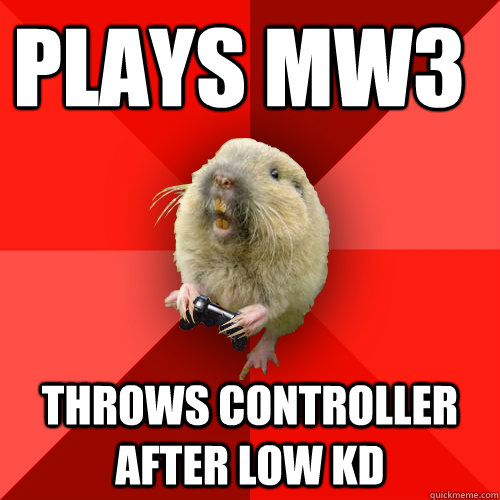 Plays MW3 throws controller after low KD  Gaming Gopher