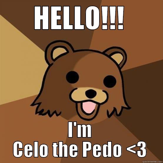 HELLO!!! I'M CELO THE PEDO <3 Misc