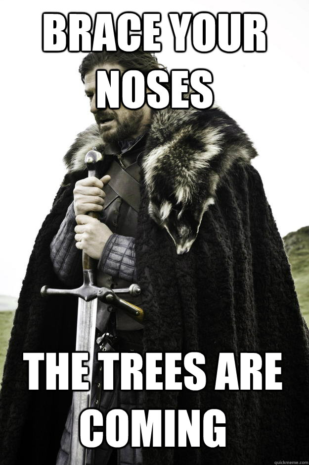 Brace Your Noses The Trees are Coming  Winter is coming