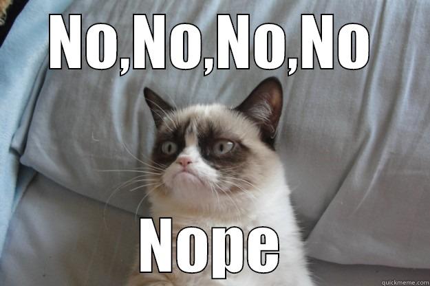 NO,NO,NO,NO NOPE Grumpy Cat