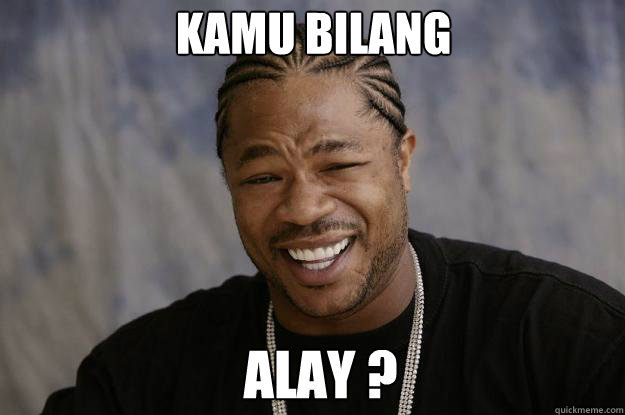 kamu bilang alay ?  Xzibit meme