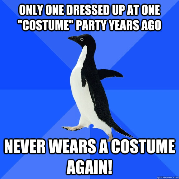 Only one dressed up at ONE 