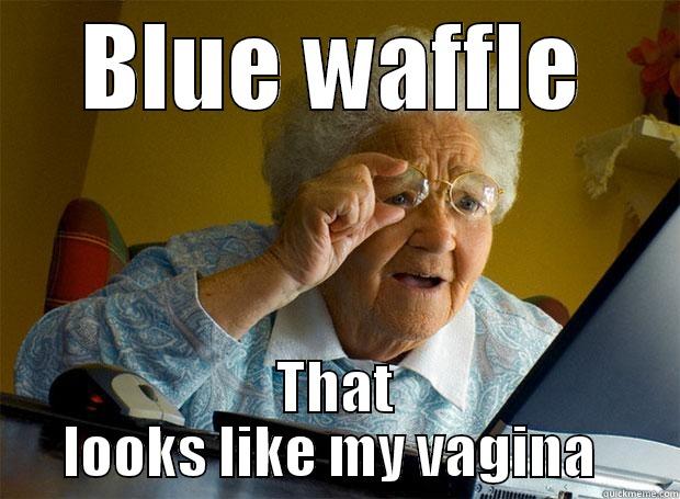 BLUE WAFFLE THAT LOOKS LIKE MY VAGINA  Grandma finds the Internet