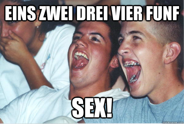 Eins Zwei Drei Vier Funf SEX!  Immature High Schoolers