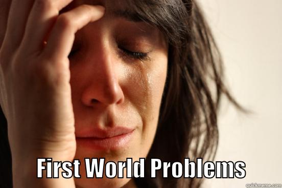           FIRST WORLD PROBLEMS        First World Problems