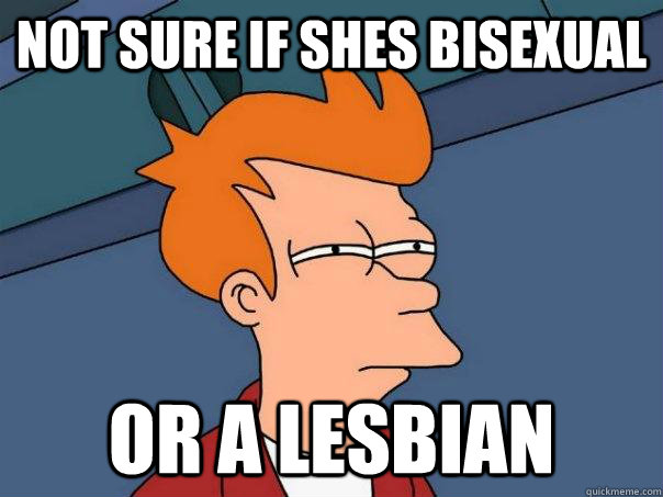 not sure if shes bisexual or a lesbian  Futurama Fry