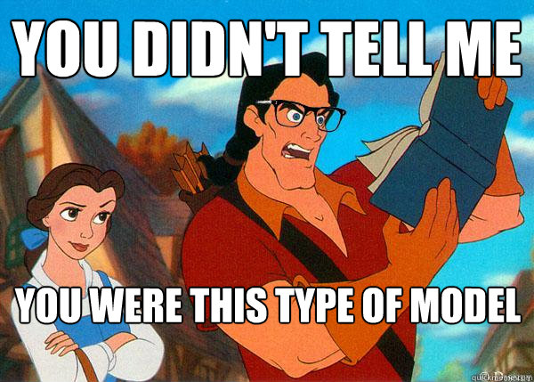 you didn't tell me you were this type of model  Hipster Gaston