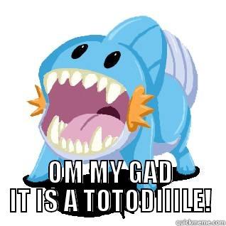 Mudkipzy duwd -  OM MY GAD IT IS A TOTODIIILE! Misc