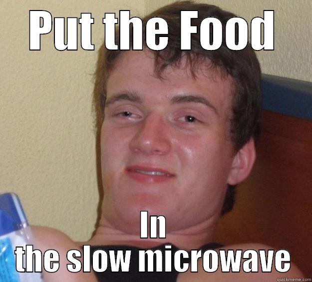 Time for Dinner - PUT THE FOOD IN THE SLOW MICROWAVE 10 Guy