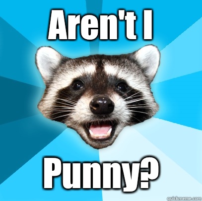 Aren't I  Punny?  Lame Pun Coon