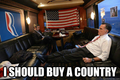  I should buy a COuntry  Sudden Realization Romney